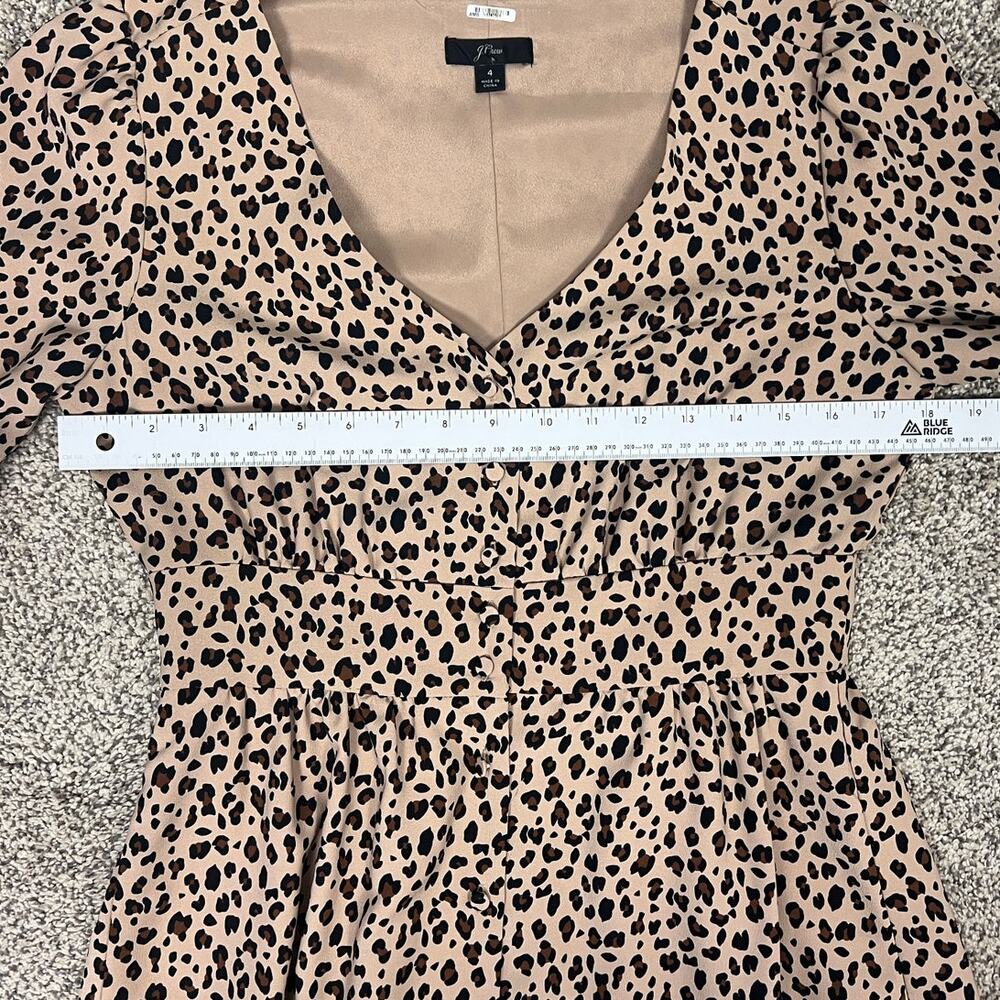 J.Crew Womens S Dark Academia Office Siren Preppy Button Front A-Line Midi Dress - Picture 11 of 13